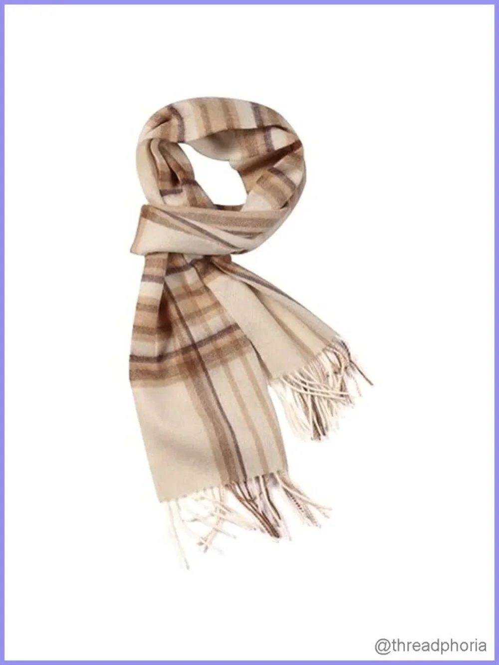 100% Wool Plaid Scarf Winter Wrap Men Women Soft